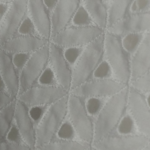 Lovely White Eyelet Detailed Mini Skater Skirt - Picture 4 of 12